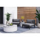 Perfetti 20 X 20 inch Grey / White Outdoor End Table